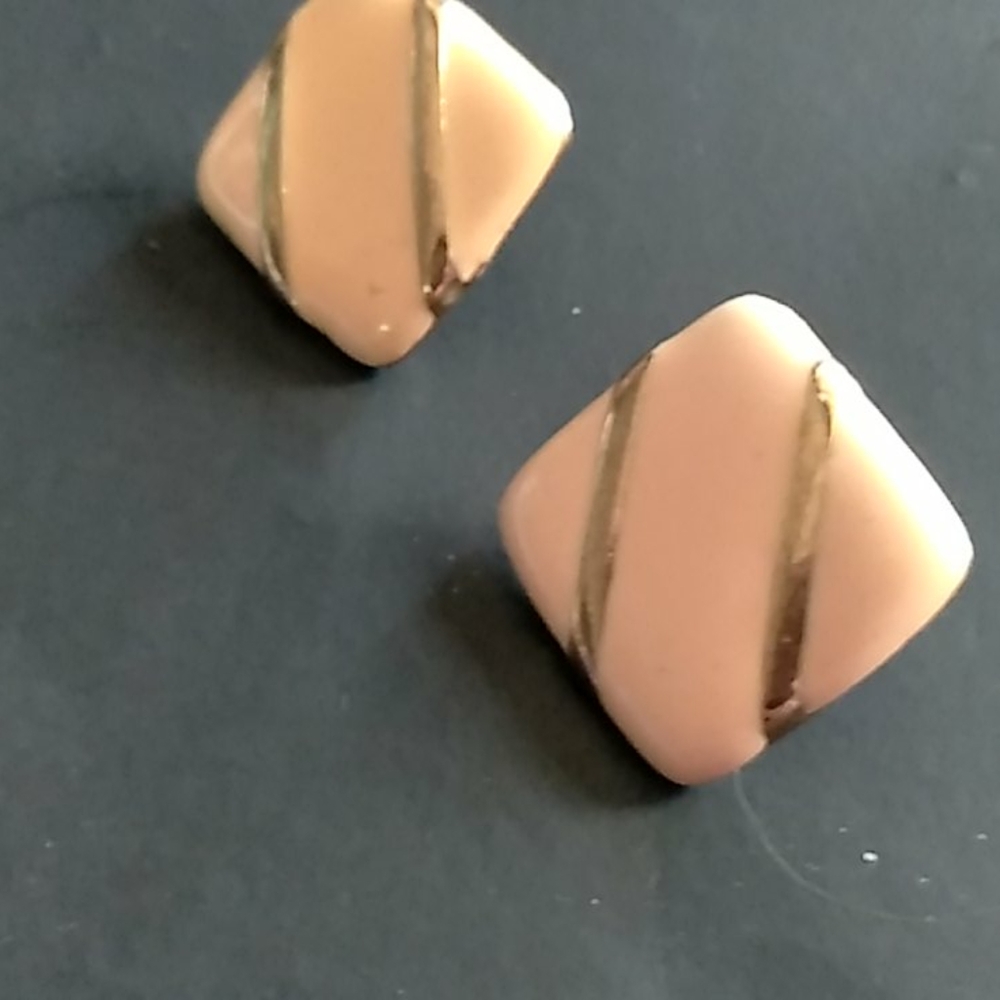 VYG Earrings peach color